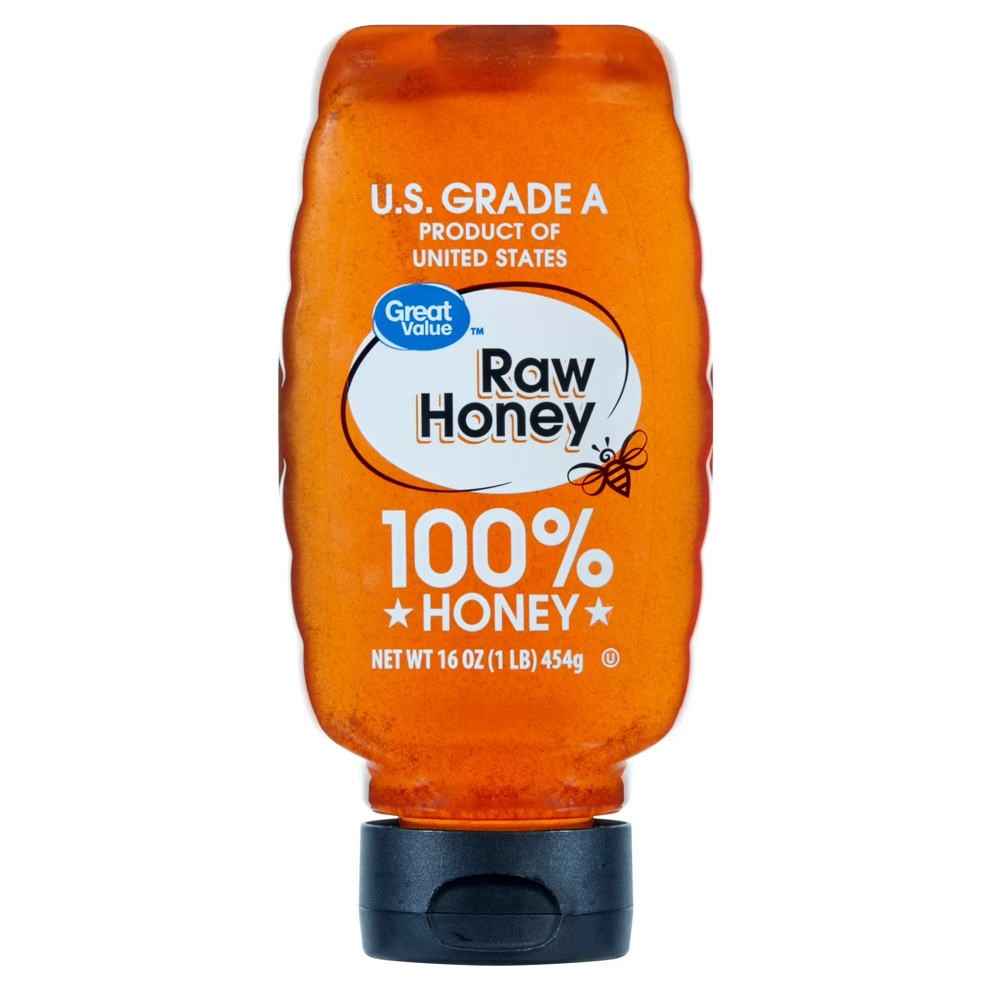 Great Value Raw Honey, 16 oz Bottle